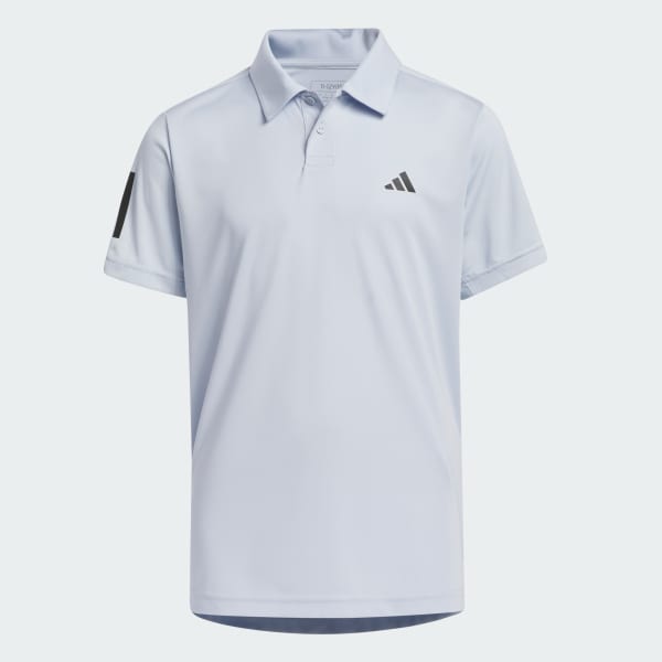 Azul Polo con Cuello Club de Tenis 3 Tiras