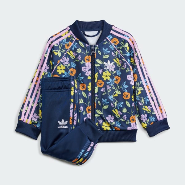 adidas Floral SST Track Suit - Blue | adidas Canada