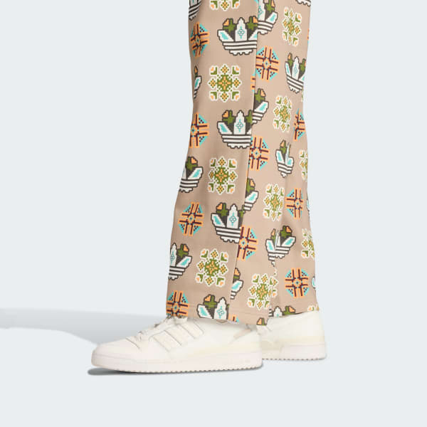 Tile Allover Print Loose Sweat Pants