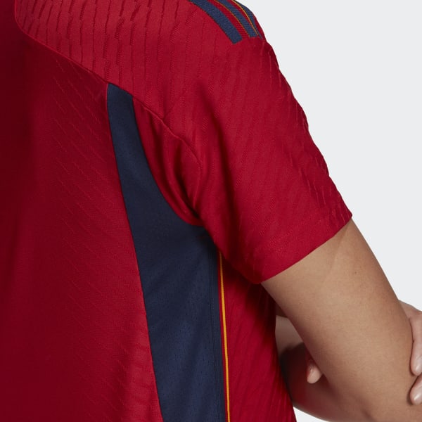 Rojo Camiseta primera equipación España 22 Authentic MLA19