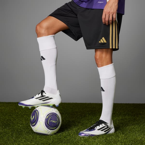 Branco Chuteira Messi F50 Elite Campo