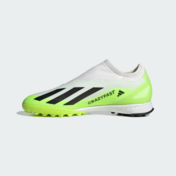 adidas X Crazyfast.3 Laceless Turf Shoes - White | Soccer | adidas US