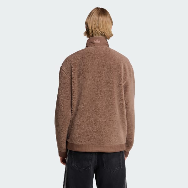 Marron Veste zip intégral polaire Premium Essentials