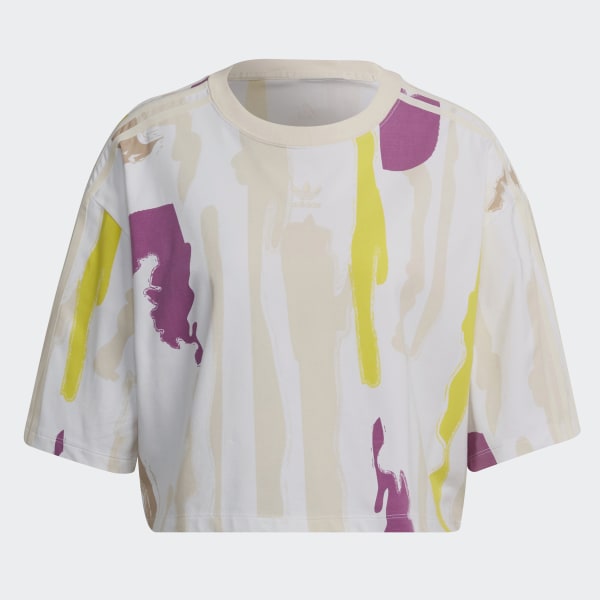 Multicolor Thebe Magugu Allover Print Crop Tee NEC15