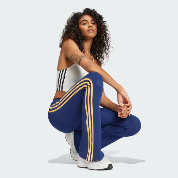 Azul Legging Flare adidas Originals Rib
