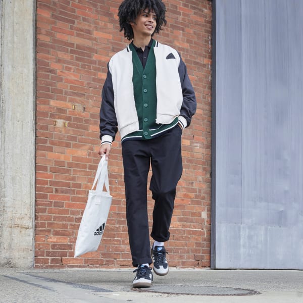 adidas Printed Bomber Jacket Gender Neutral White adidas New Zealand