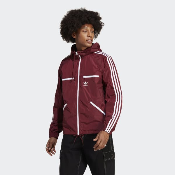 adidas Adicolor Classics Windbreaker - Burgundy | adidas UK