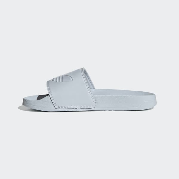 light blue adidas slides