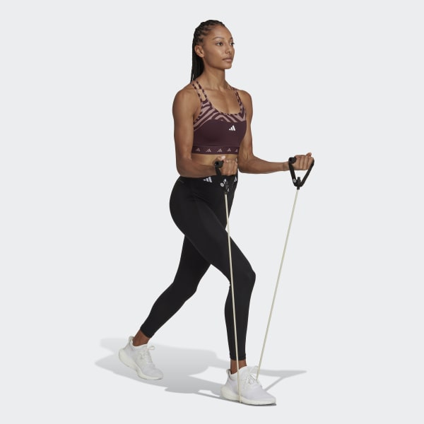 Rojo Top Deportivo Hyperglam Techfit Cebra