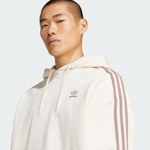 adidas Bluza z kapturem Adicolor Baggy Fit - Bialy | adidas