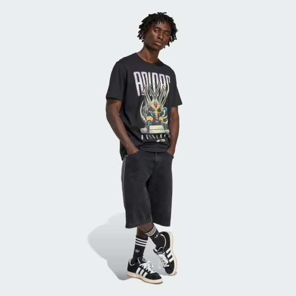 Black Adidas_Marvel_Thanos Loose T-Shirt Men
