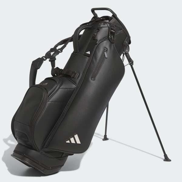 Black 레더 스탠드 캐디 백