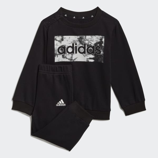 Negro Polera y Pantalón adidas Essentials