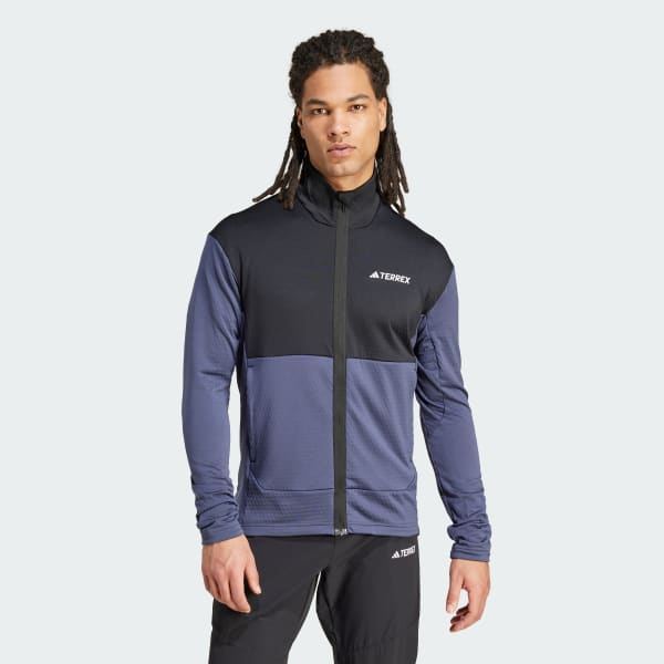 Blauw Terrex Multi Light Fleece Ritsjack