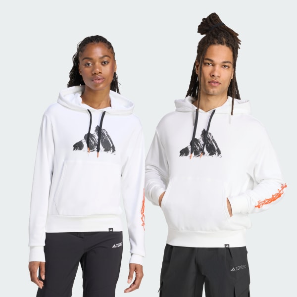 White Terrex Snow Adventure Graphic Hoodie