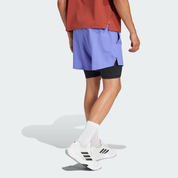 Blue Gym+ 2-in-1 Shorts