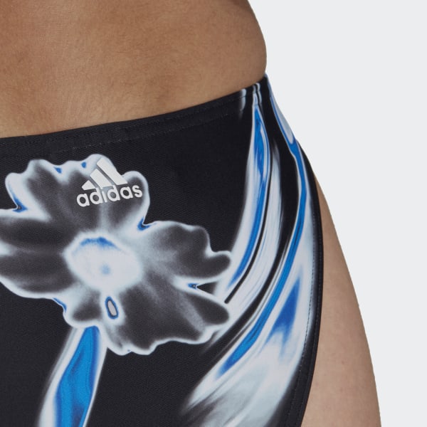 Svart Positivisea Graphic Hero Bikini Bottoms TA586