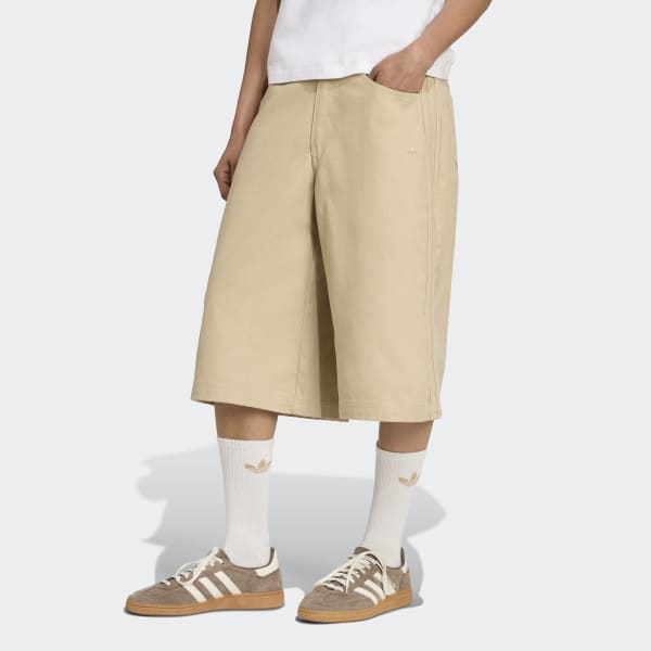 ★adidas originals★W PLEATHER FIREBIRD OVERSIZED JORT★ adidas Pleather Firebird Oversized Jort - Black | Free