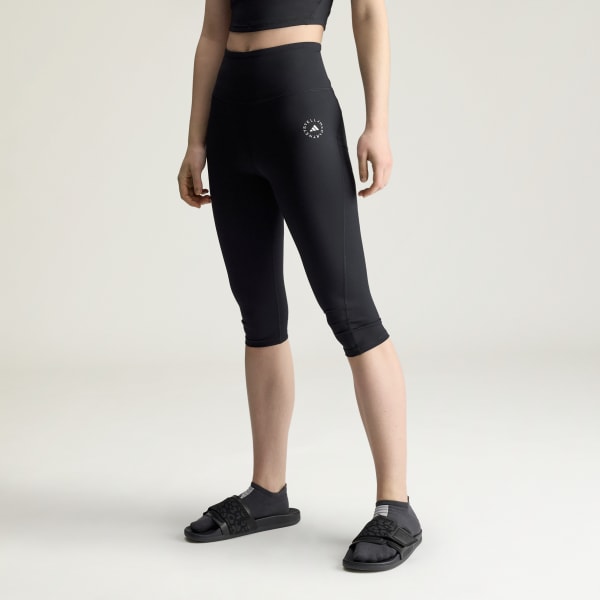 Noir Legging de yoga Capri adidas by Stella McCartney