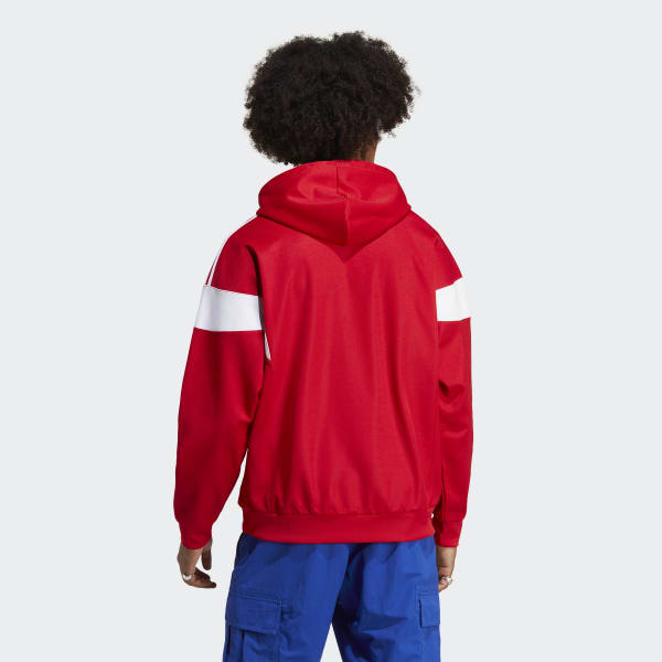 rood Adicolor Classics Cut Line Hoodie