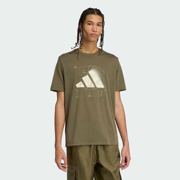 Green CLIMACOOL City Tech Storm Logo Graphic Tee