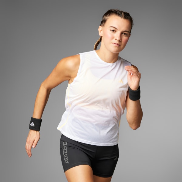 Blanco Remera Adizero Running