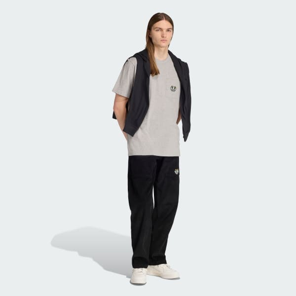 Grey Monogram Loose Tee