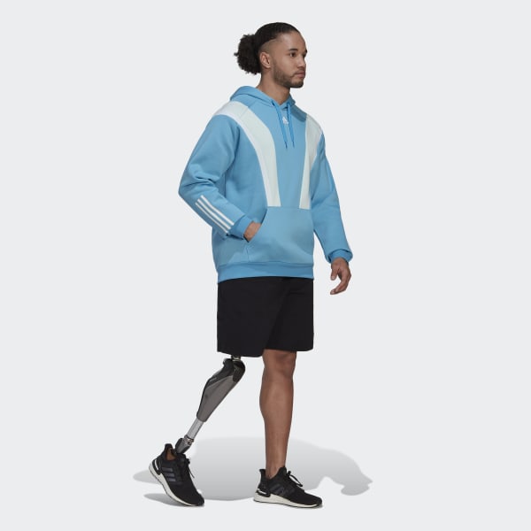 Azul Moletom adidas Sportwear Fleece QF758