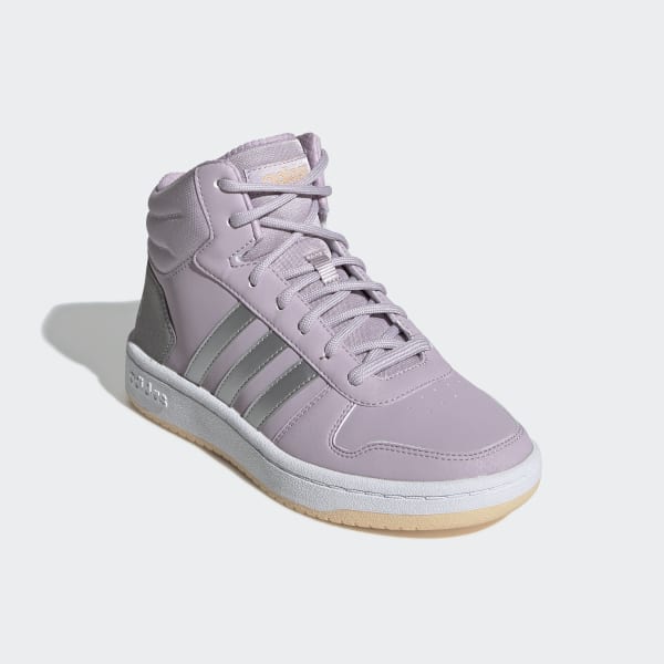 Adidas Hoops 2 0 Mid Shoes Purple Adidas Uk