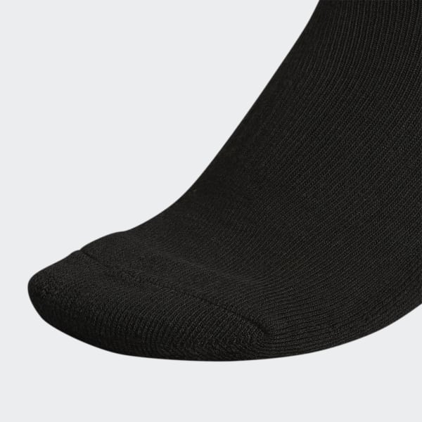 Black Athletic Cushioned Low-Cut Socks 6 Pairs
