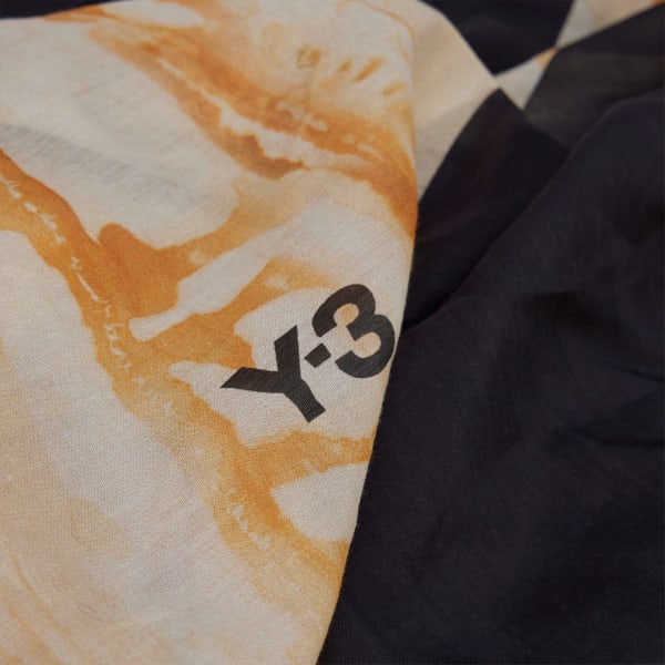 Black Y-3 AOP Summer Scarf