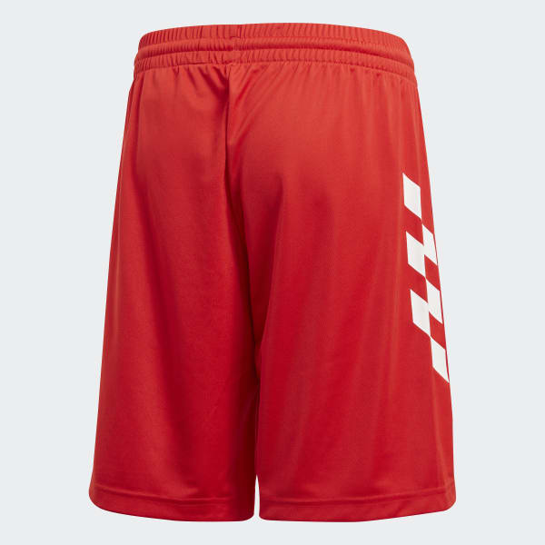 Red football shorts