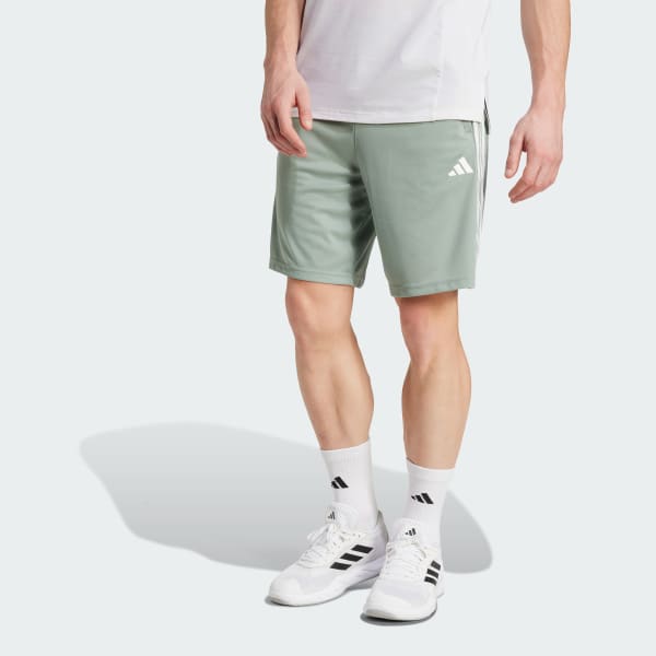 Hijau Celana Pendek Training Train Essentials Piqué 3-Stripes