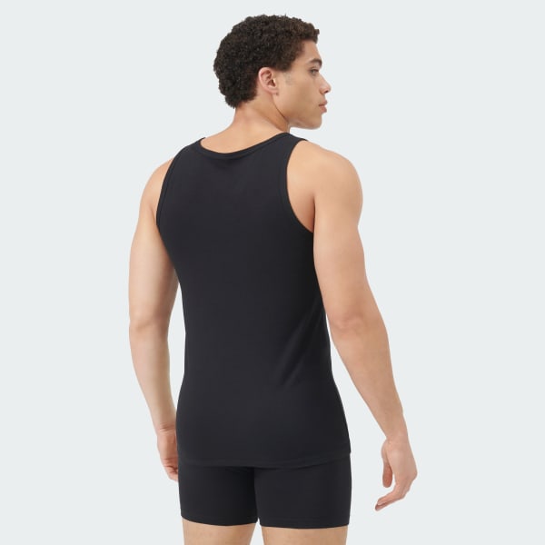 cerná Active Flex Cotton Tank Top 2-Pack Underwear