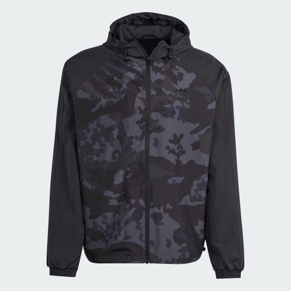 Adidas camo windbreaker jacket clearance