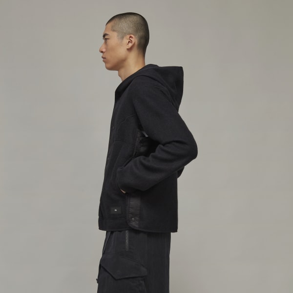 Schwarz Y-3 Fleecejacke