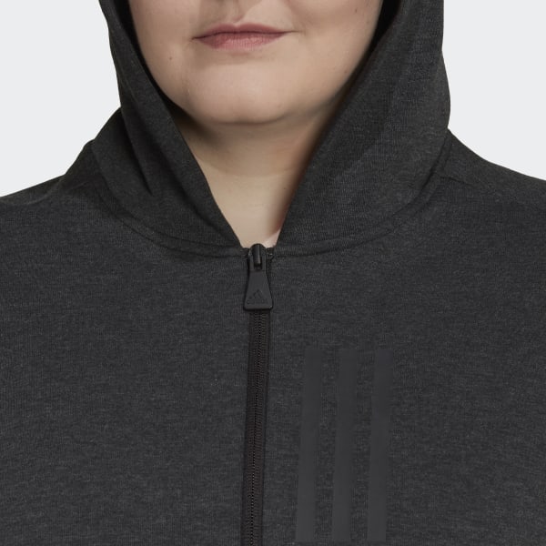 Svart Mission Victory Slim Fit Full-Zip Hoodie (Plus Size) MMV82