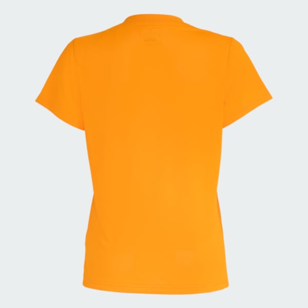 Laranja Camiseta Corrida De Poliamida