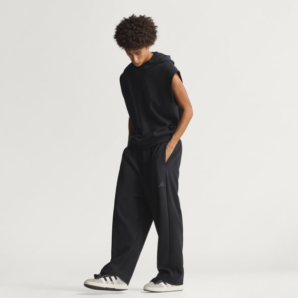 Nero Pantaloni a gamba dritta Soft Lux