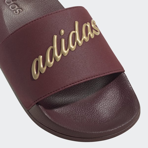 Adidas adilette hotsell maroon