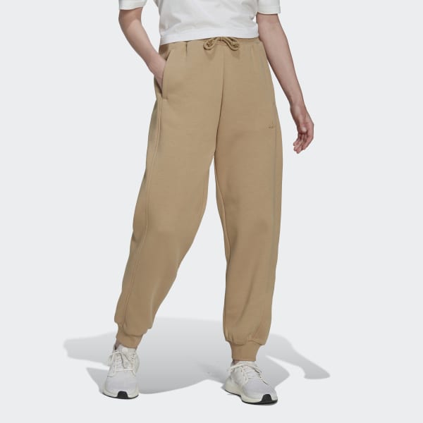adidas ALL SZN Fleece Pants - Beige | Women's Lifestyle | adidas US