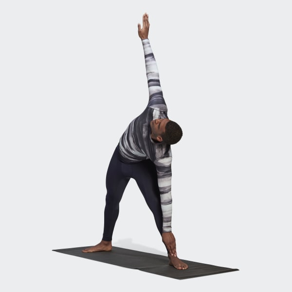 vícebarevná Tričko Allover Print Yoga Training Long Sleeve WW134