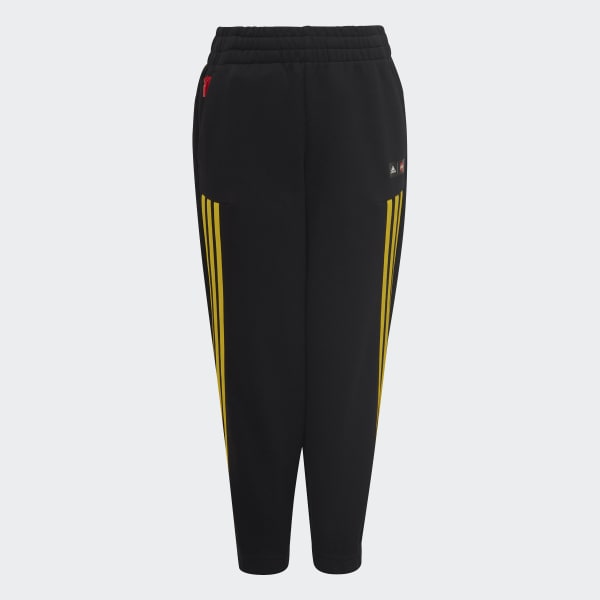 Adidas black cheap and yellow pants