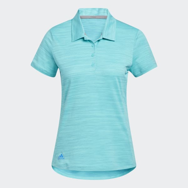 Turquoise Space-Dyed Short Sleeve Polo Shirt