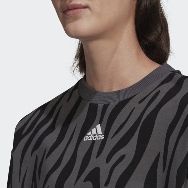 Sudadera Tiger-Print - Negro adidas adidas