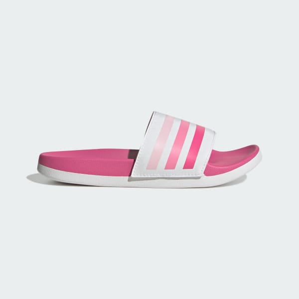 White Adilette Comfort Slides Kids