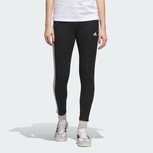 Preto Legging Essentials 3-Stripes