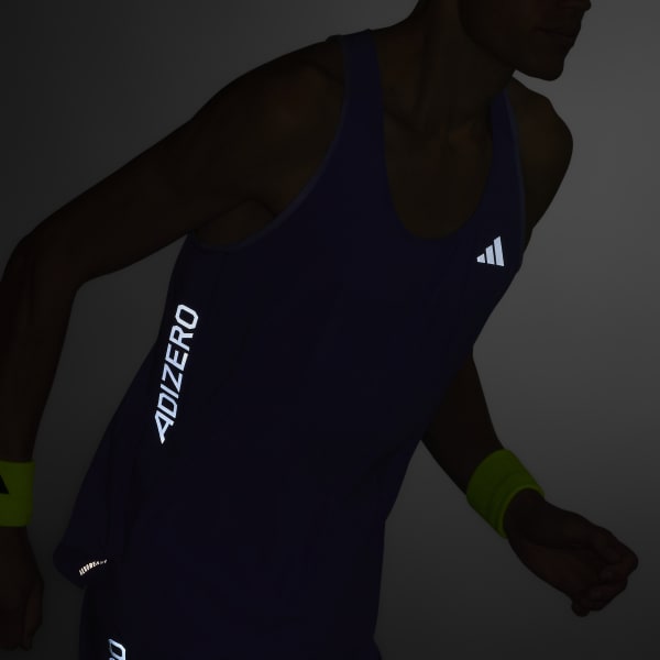 ■新品 adidas ADIZERO シングレット 紫M タンクトップ■ Tank top adidas Adizero - Top4Running.com