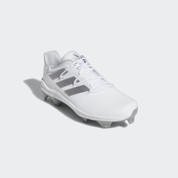 White Adizero Afterburner 8 Pro TPU Cleats