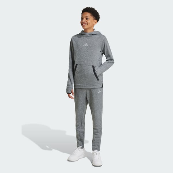 Czerń Spodnie Fleece Kids